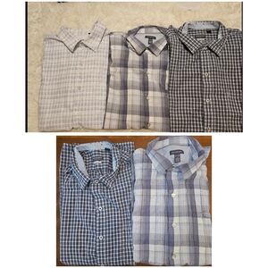 Van Heusen Men's Casual Button-Down Shirts Bundle